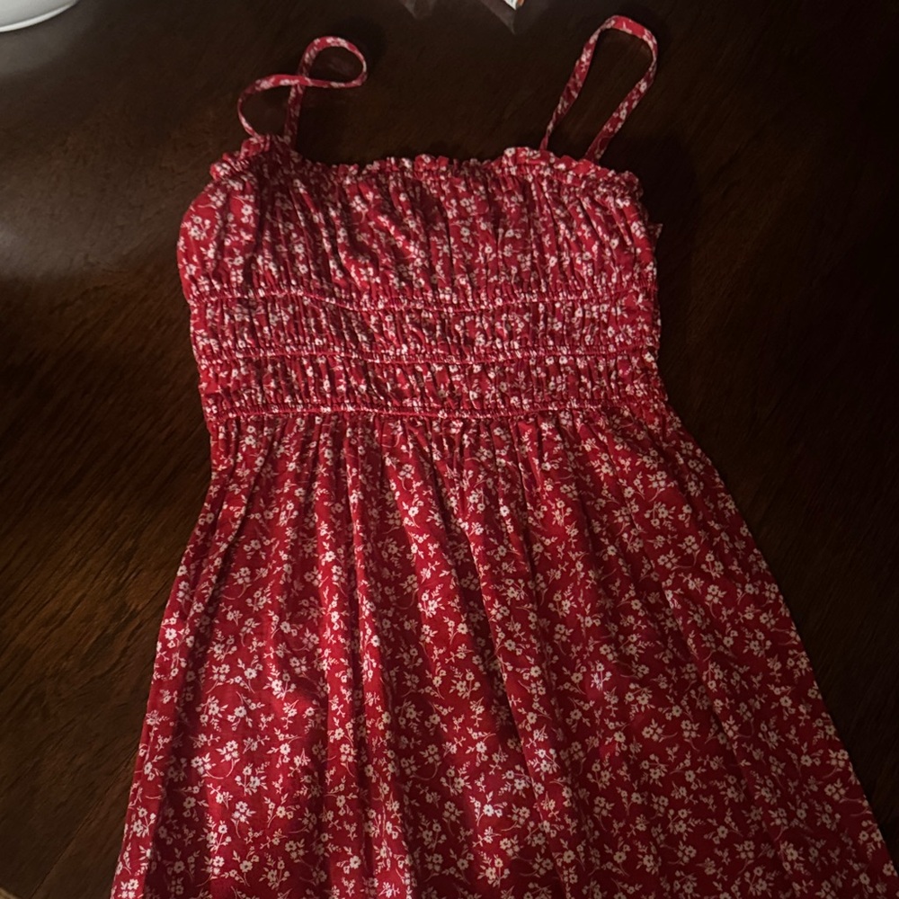 Wild Fable Red Floral Midi Dress
